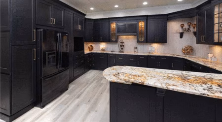 Midnight Black Shaker Nuvelle Cabinets